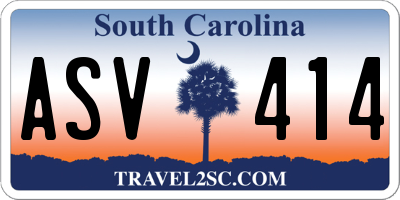 SC license plate ASV414