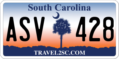 SC license plate ASV428