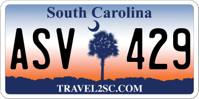 SC license plate ASV429
