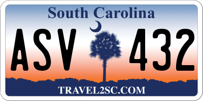 SC license plate ASV432