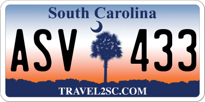SC license plate ASV433