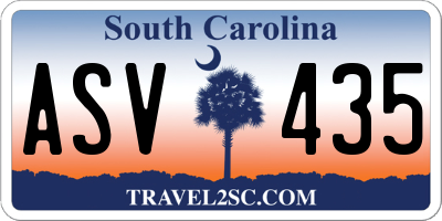 SC license plate ASV435