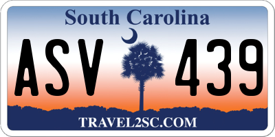 SC license plate ASV439