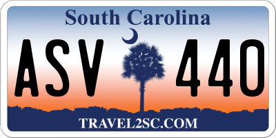 SC license plate ASV440