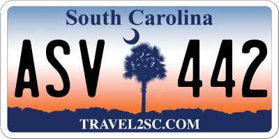 SC license plate ASV442
