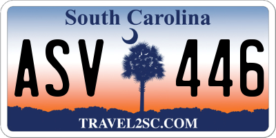 SC license plate ASV446
