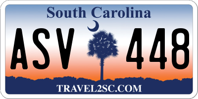 SC license plate ASV448