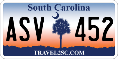SC license plate ASV452