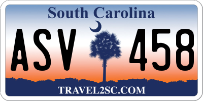 SC license plate ASV458