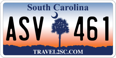 SC license plate ASV461