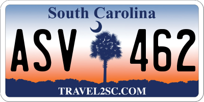 SC license plate ASV462