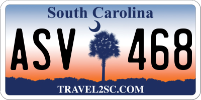 SC license plate ASV468