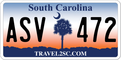 SC license plate ASV472