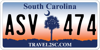 SC license plate ASV474