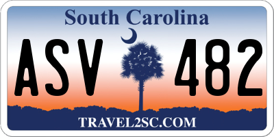 SC license plate ASV482