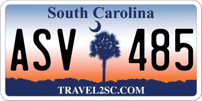 SC license plate ASV485