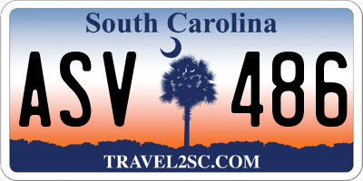 SC license plate ASV486