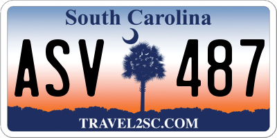 SC license plate ASV487