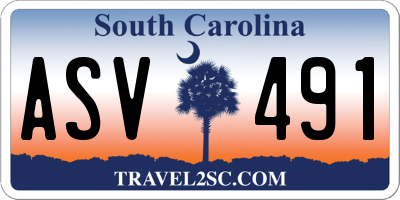 SC license plate ASV491