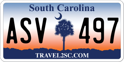 SC license plate ASV497