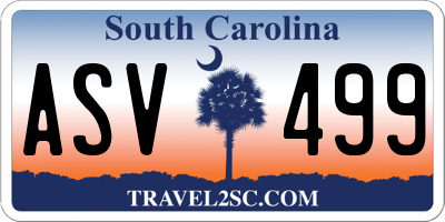 SC license plate ASV499