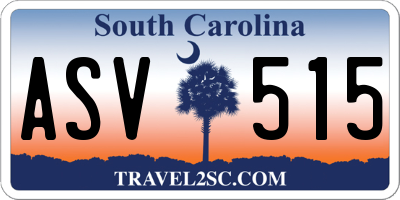 SC license plate ASV515
