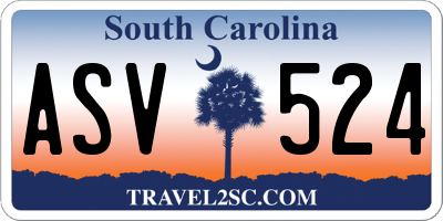 SC license plate ASV524