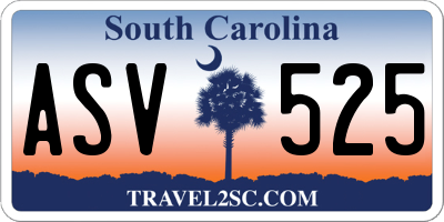 SC license plate ASV525