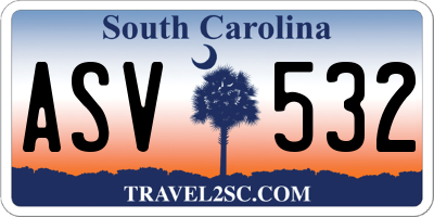SC license plate ASV532