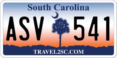 SC license plate ASV541