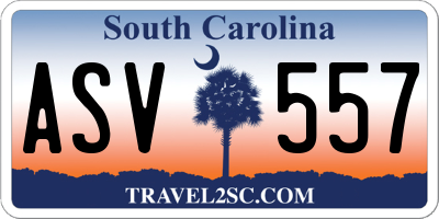 SC license plate ASV557