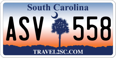 SC license plate ASV558