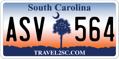 SC license plate ASV564