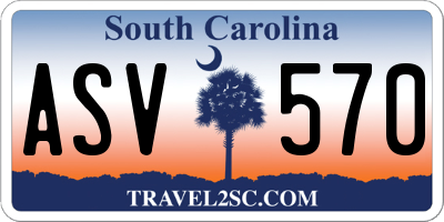 SC license plate ASV570