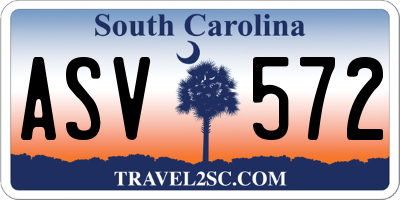 SC license plate ASV572