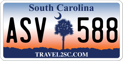 SC license plate ASV588