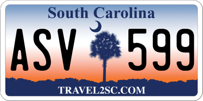 SC license plate ASV599