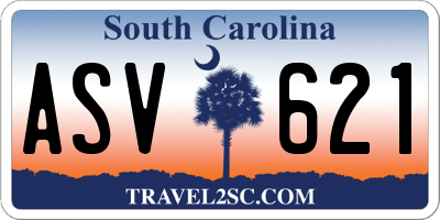SC license plate ASV621
