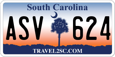 SC license plate ASV624