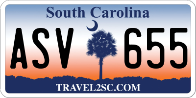SC license plate ASV655