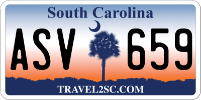 SC license plate ASV659