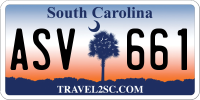 SC license plate ASV661
