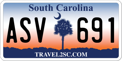 SC license plate ASV691