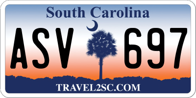 SC license plate ASV697