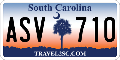 SC license plate ASV710