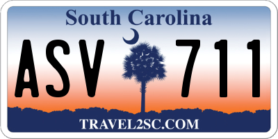 SC license plate ASV711