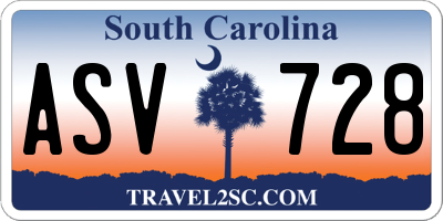 SC license plate ASV728