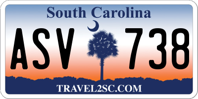 SC license plate ASV738