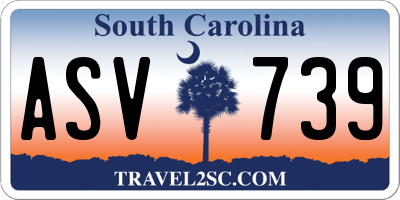 SC license plate ASV739
