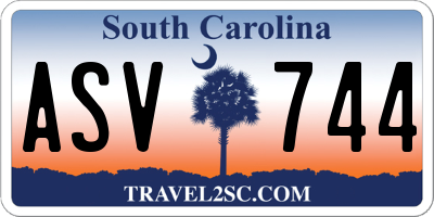 SC license plate ASV744